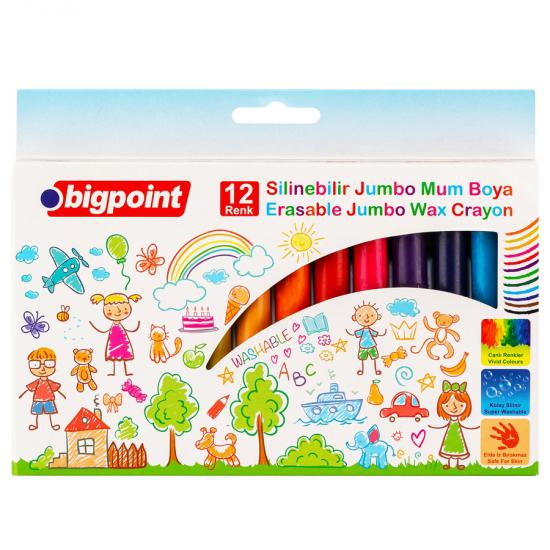 Bigpoint Jumbo Mum Boya(Silinebilir) 12 Renk