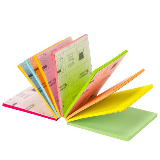 Bigpoint Yapışkanlı Not Kağıdı Yelpaze Küp 225 Yaprak 9 Renk