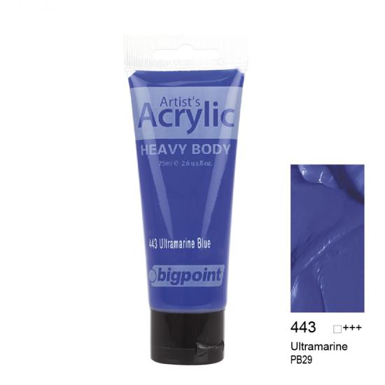 Bigpoint Akrilik Boya 75 ml Ultramarine Blue 443