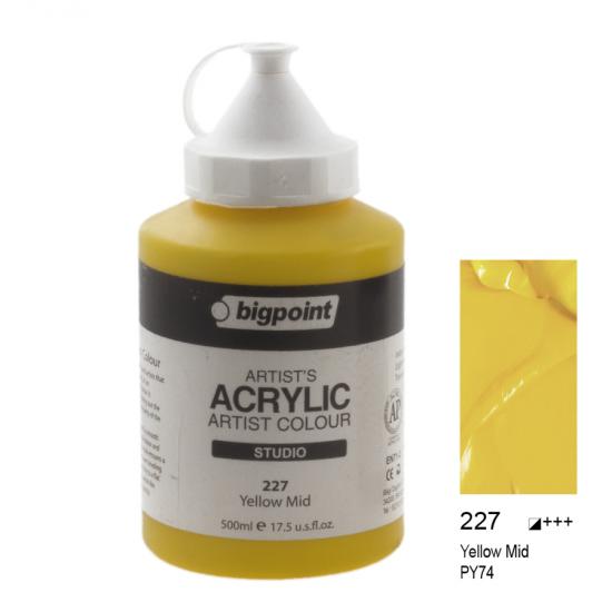 Bigpoint Akrilik Boya 500 ml Yellow Mid 227